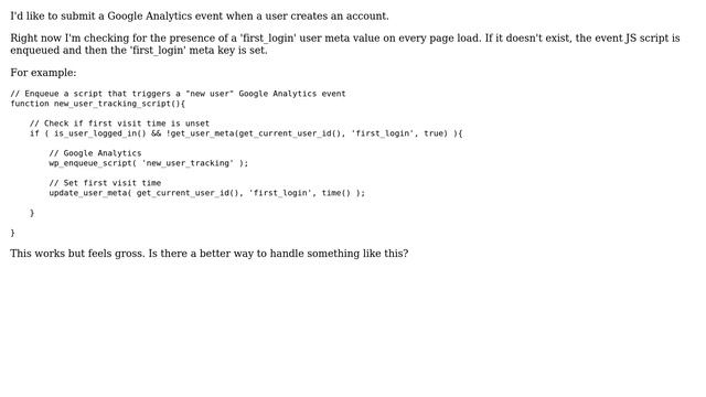 Wordpress: Enqueue specific script on account creation (and never again) смотреть онлайн