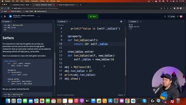 Getters and Setters in Python | Python Tutorial - Day #60 смотреть онлайн