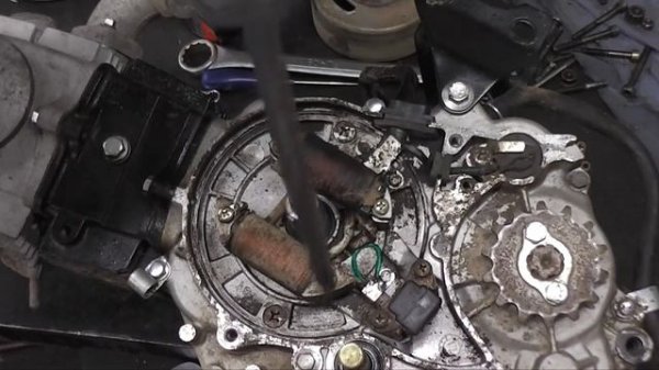 Chinese pit bike no spark - changing a stomp pitbike stator plate