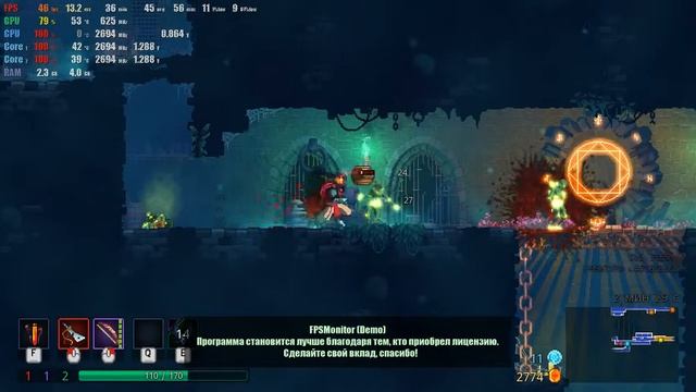 Запуск Dead Cells на слабом ПК смотреть онлайн
