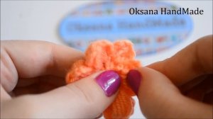 Цветочная повязка на голову крючком. The rim on the head crochet