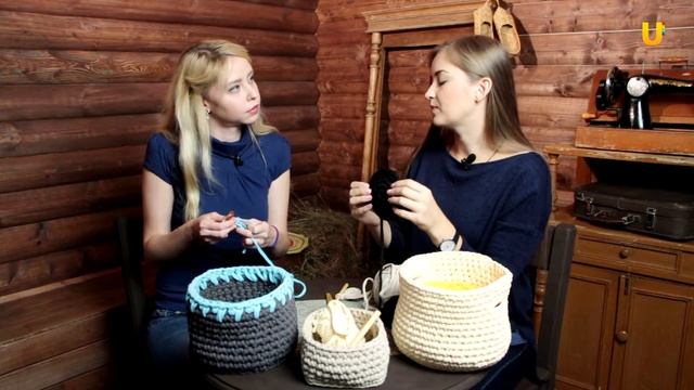 Проект "Made in Oren" - вязанные корзины смотреть онлайн