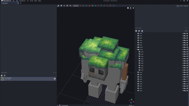 Forest Golem | Blockbench Timelapse смотреть онлайн