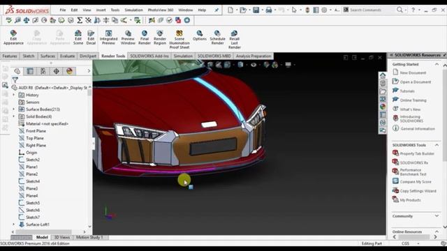 AUDI R8 MODELING PRACTISE смотреть онлайн
