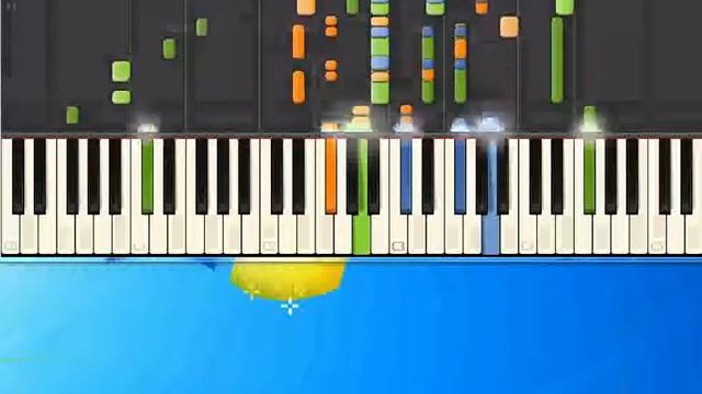 Barbie girl Aqua [Piano tutorial by Synthesia] смотреть онлайн