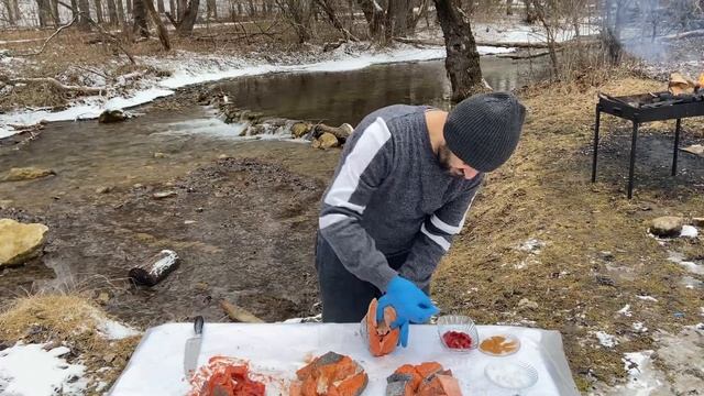 Кебаб из Сёмги|8 килограмм супер вкуснятины| #сёмга #сёмга смотреть онлайн