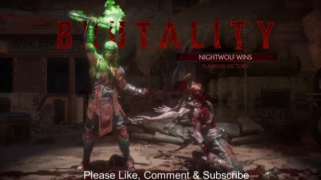 MK11 'Nightwolf SKULL CRACKER Brutality' Gameplay (2019) HD смотреть онлайн