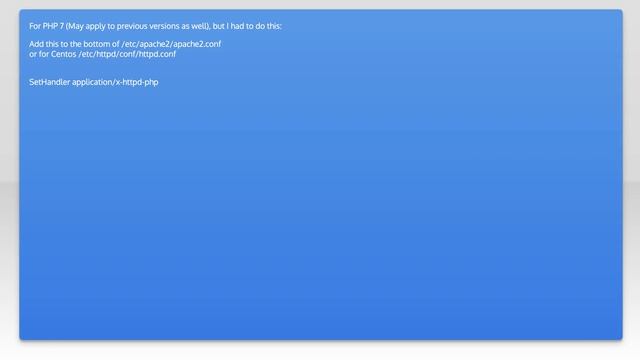 CentOS 7 + PHP7 -- php not rendering in browser смотреть онлайн
