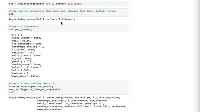 Estimators only print parameters that have been changed смотреть онлайн