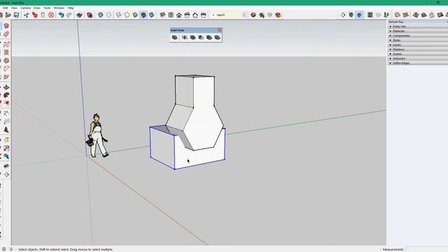 SketchUp 06 Группы Компоненты Взаимодействие объектов смотреть онлайн