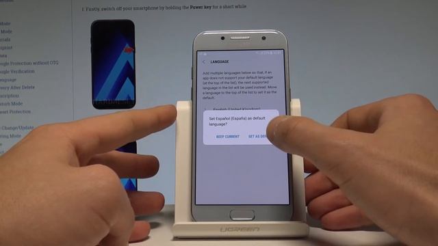 How to Change Language on SAMSUNG Galaxy A3 (2017) - Language Settings |HardReset.Info смотреть онлайн