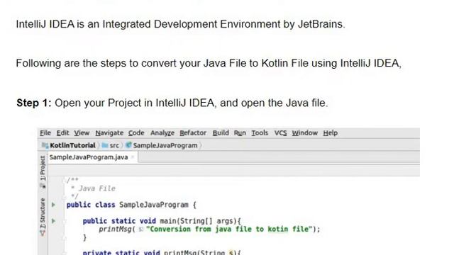 Java to Kotlin File Conversion смотреть онлайн