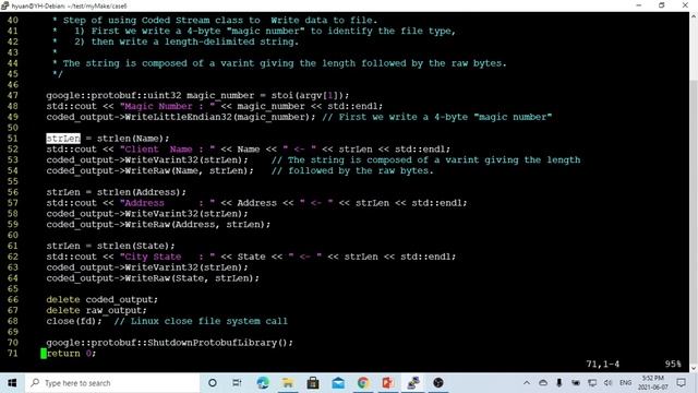 C++ Programming on Linux - Protocol Buffers I/O Package Coded Stream смотреть онлайн