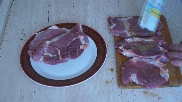 Рецепт с пачки # 71 мясо по французски