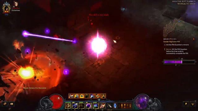 Diablo 3 - Wizard solo GR level 115 - Flame Blade Fire Bird build - Non-seasonal смотреть онлайн