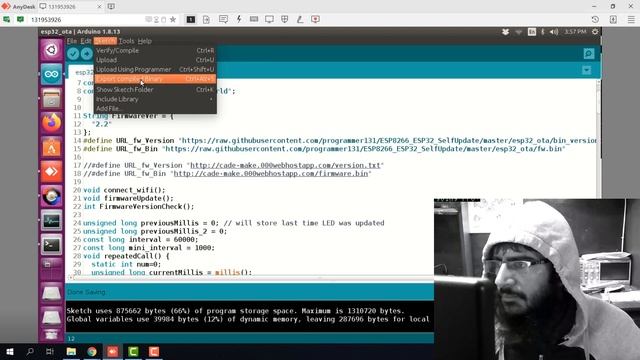 ESP32 automatic OTA update from github or button press смотреть онлайн