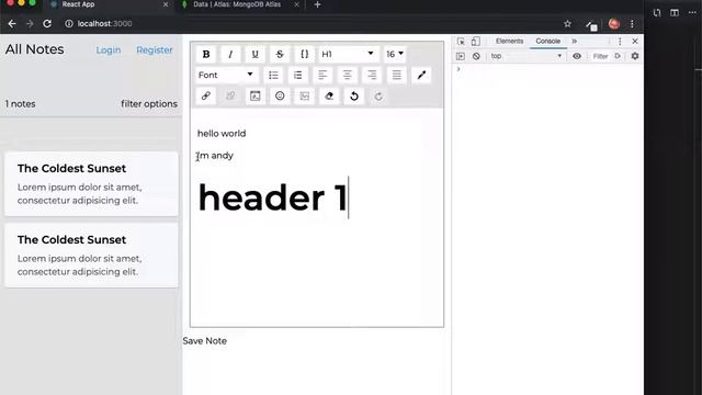 Full Stack React (EverNote) Episode 18: Finish Editor (Part 2) смотреть онлайн