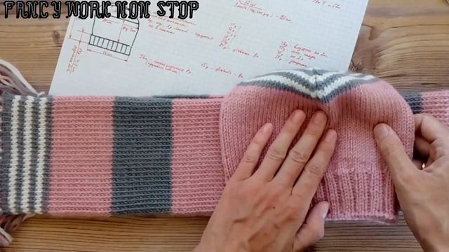Шапка и шарф спицами для девочки. смотреть онлайн