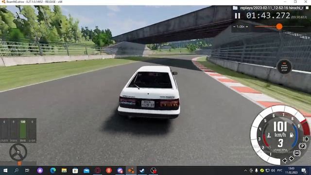 Мой первый дрифт. (BeamNG.drive) (AE86 tofu)/My first drift.(BeamNG.drive) (AE86 tofu) смотреть онлайн
