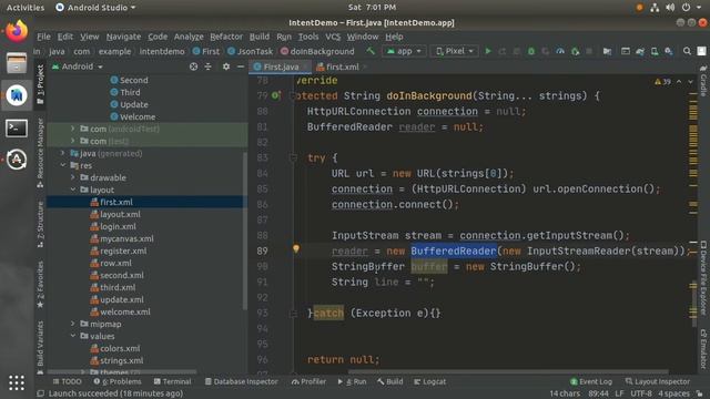 Android - Fetch data from server and JSON parsing смотреть онлайн