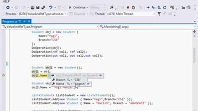 Value type and reference type objects in C#.Net смотреть онлайн