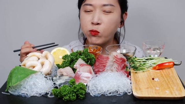 병어돔 노랑새조개 리얼사운드 먹방(ft.꼬르륵) ASMR Raw Round Pompano & Egg Cockle MUKBANG EATING SOUNDS NO TALKING