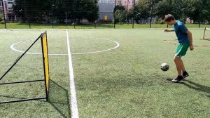 Футбольный тренажер сетка-батут