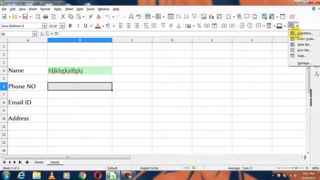 Conditional formatting in Libreoffice calc || in hindi || Part 01 смотреть онлайн