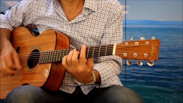 Black devil OM Acoustic guitar Demonstration - Artist guitars смотреть онлайн