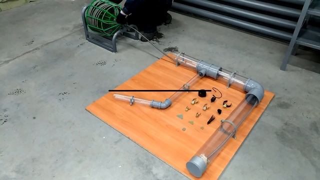 Удаление засора в трубе аппаратом SPEX RAMUS смотреть онлайн