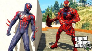 ЧЕЛОВЕК ПАУК ИЗ БУДУЩЕГО ПРОТИВ КАРНАЖА В ГТА 5 МОДЫ! SPIDERMAN VS CARNAGE ОБЗОР МОДА В GTA 5 ВИДЕО