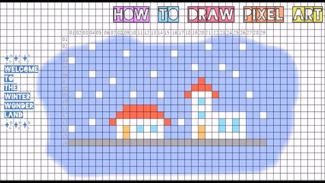 how to draw winter wonderland | 9th dec adventcalendar | xmas christmas | pixel art perler beads смотреть онлайн