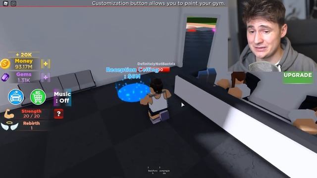 GETTING 9999+ MUSCLE LEVEL in Roblox Gym смотреть онлайн
