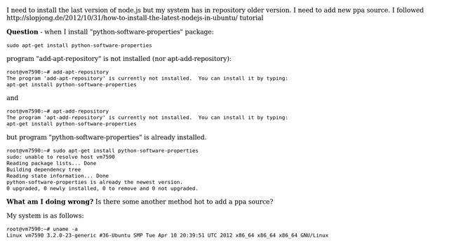 Unix & Linux: Installation problem with python-software-properties (3 Solutions!!) смотреть онлайн