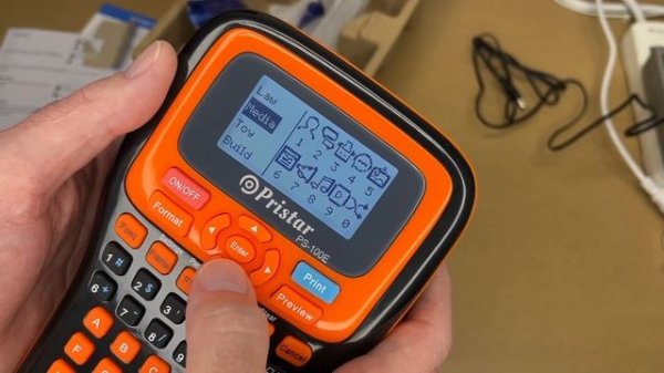 Pristar Rechargeable Portable Label Maker with Auto-cut