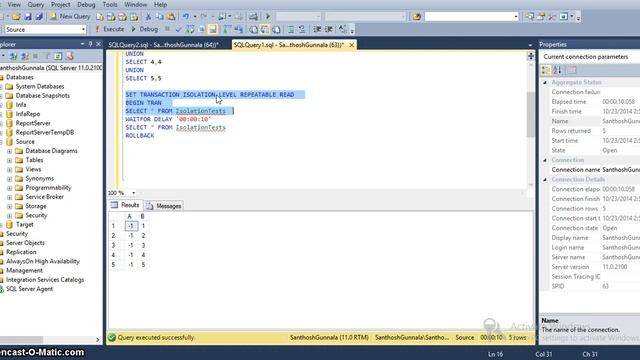 Sql Server Isolation levels Part2 смотреть онлайн