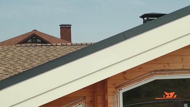 Дом по технологии двойной брус. Кровля - гибкая черепица Shinglas смотреть онлайн