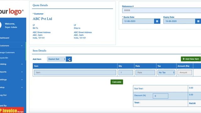 Free Invoice Software - Online Invoice Management System - PHP Invoice Script смотреть онлайн