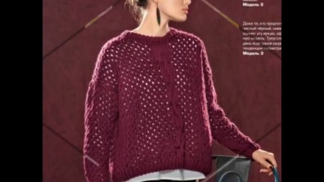 Фото - Пуловер Спицами - 2019 / Stock Foto Pullover Knitting Needles / Pullover Stricknadeln смотреть онлайн