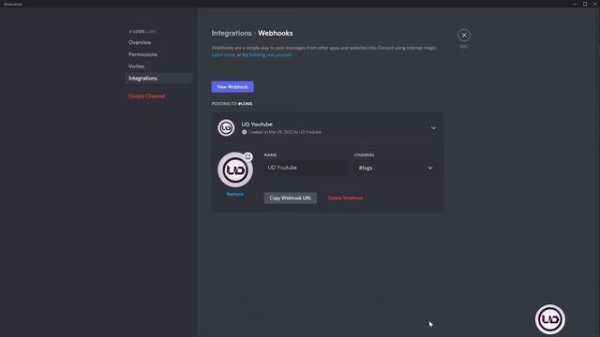 How to create discord webhook url/link