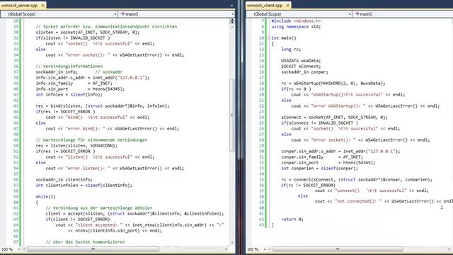 C++ Winsock TCP Client, Datenaustausch (send, recv) - HD german deutsch смотреть онлайн
