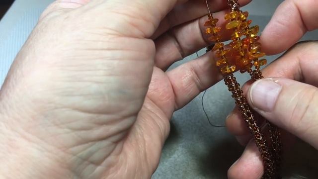 Сотуар из янтаря "Краски осени". Квадратный жгут. смотреть онлайн