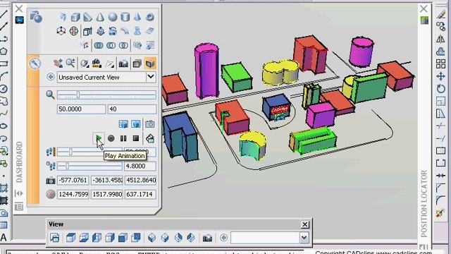 CADclip - AutoCAD 2007 3D Animation Recording смотреть онлайн