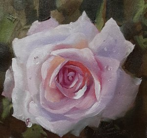 Как нарисовать розу маслом  Художник Вугар Мамедов