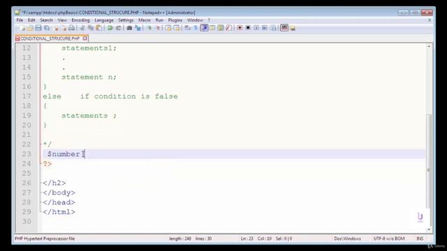 PHP for Absolute Beginner | PHP Programming Language | PHP Full Course Tutorial |If Else in PHP смотреть онлайн