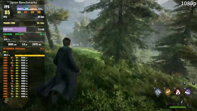 Hogwarts Legacy Ray Tracing ON & OFF | RTX 3080 | R7 5800X3D | 4K - 1440p - 1080p | Ultra Settings смотреть онлайн