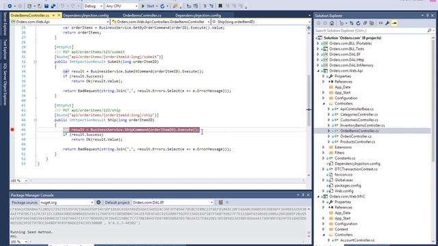 peasy - Orders.com - MVC → WebApi → SQL configuration смотреть онлайн