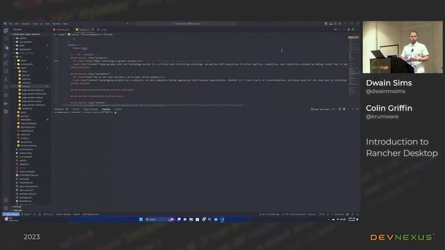 Devnexus 2023 - Introduction to Rancher Desktop - Dwain Sims, Colin Griffin смотреть онлайн
