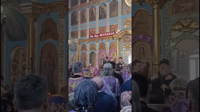 Михайло-Архангельский собор, Митрополит Александр, Литургия. смотреть онлайн