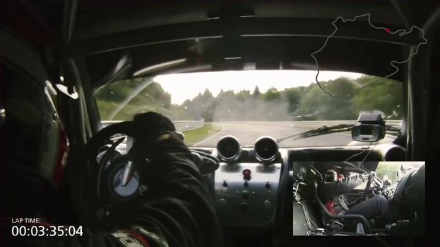 Pagani Zonda R - Nurburgring lap смотреть онлайн